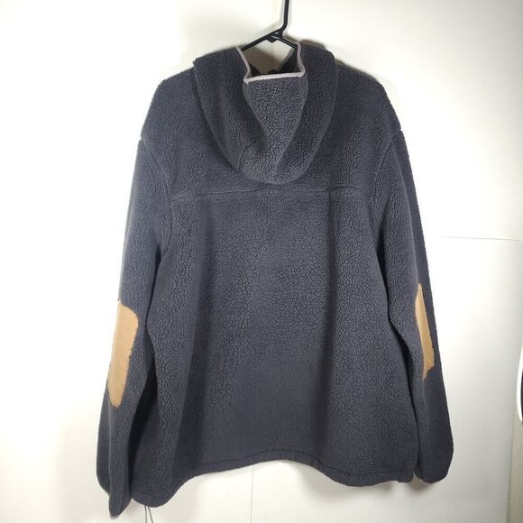 The North Face Men's Campshire XXL Gray Sherpa Fleece Pull Over Sweater Jacket - Picture 7 of 14